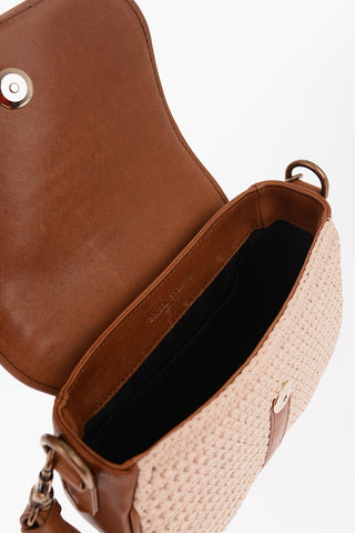 Crochet and Leather FRANCIS Saddle Bag
