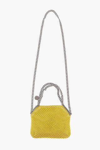 Mini Bag FALABELLA in Tessuto Impreziosito da Strass