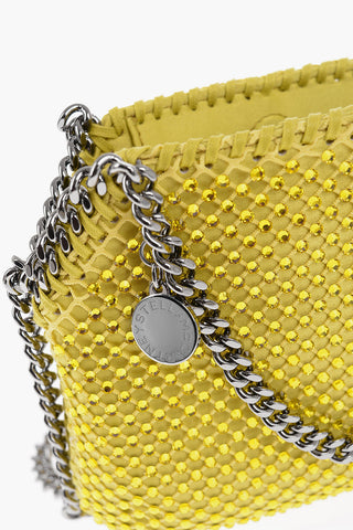 Mini Bag FALABELLA in Tessuto Impreziosito da Strass