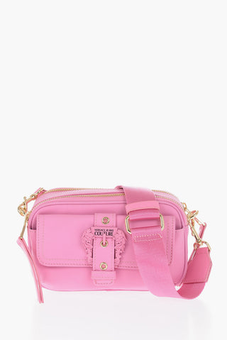 JEANS COUTURE Solid Color Camera Bag with Baroque Buckle