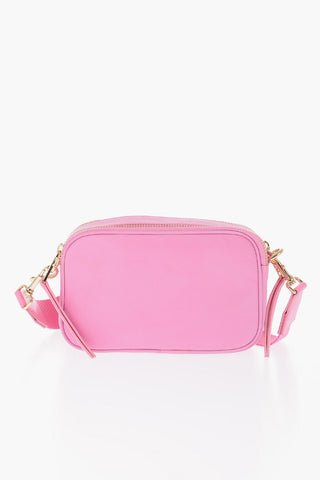 JEANS COUTURE Solid Color Camera Bag with Baroque Buckle