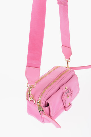 JEANS COUTURE Solid Color Camera Bag with Baroque Buckle