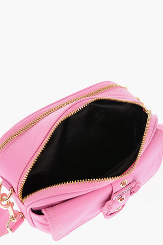 JEANS COUTURE Solid Color Camera Bag with Baroque Buckle