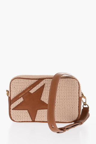 Crochet and Leather STAR Crossbody Bag