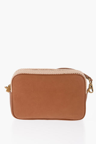 Crochet and Leather STAR Crossbody Bag