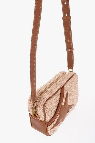 Crochet and Leather STAR Crossbody Bag