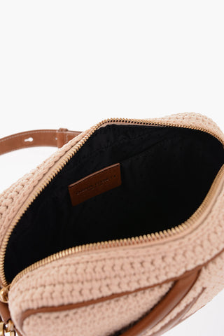 Crochet and Leather STAR Crossbody Bag