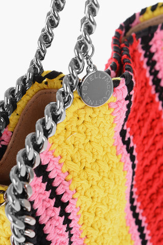 Crochet Shoulder Bag with Silver Chain