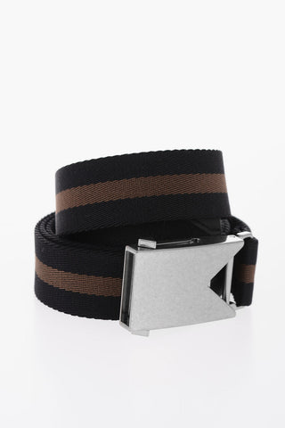 Two-Tone Industrial Belt with Silver Closure 30mm