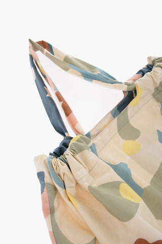 Maxi Borsa Tote a Fantasia Floreale