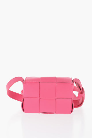 Braided Leather CANDY CASSETTE Mini Crossbody Bag
