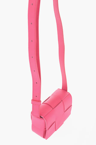 Braided Leather CANDY CASSETTE Mini Crossbody Bag