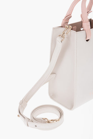 Leather Mini Tote Bag with Removable Shoulder Strap