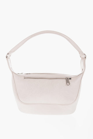 Leather RAVER Shoulder Bag with Printed Logo