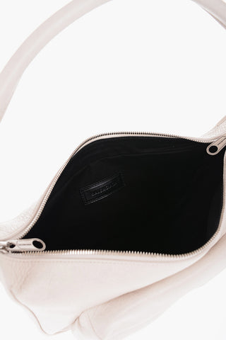 Leather RAVER Shoulder Bag with Printed Logo