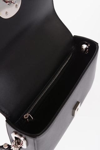 Leather PETITE GG Crossbody Bag with Silver-Tone Logo