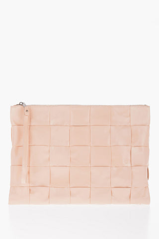 Braided Design Leather Clutch