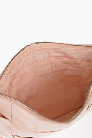 Braided Design Leather Clutch