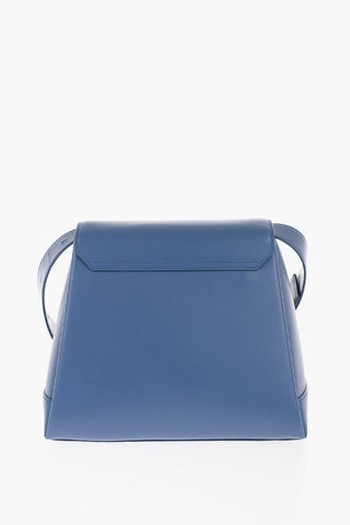 Leather VICTOR Shoulder Bag with Golden Plaque