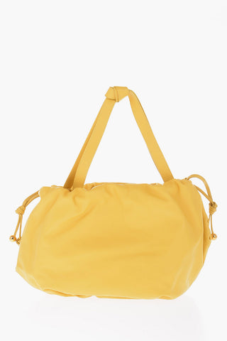Leather BULB Shoulder Bag with Golden Details