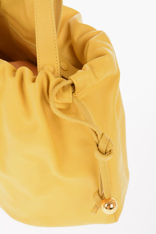 Leather BULB Shoulder Bag with Golden Details