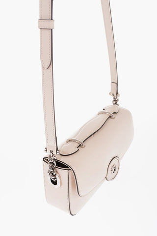 Leather PETITE GG Crossbody Bag with Silver-Tone Logo