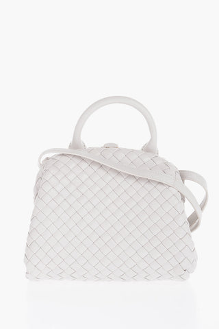 Braided Leather THE MINI HANDLE Handbag with Removable Shoulder Strap