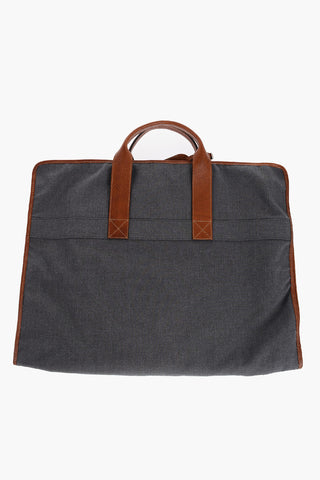 Solid Color Garment Bag with Contrasting Details
