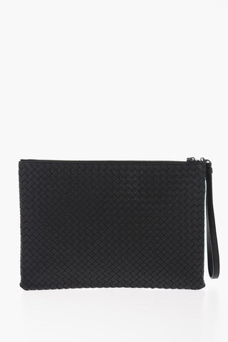 Maxi Pochette in Pelle Intrecciata