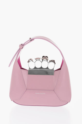 Leather JEWEL KNUCKLES Hobo Bag
