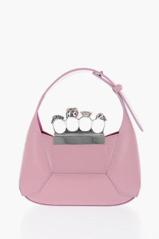 Leather JEWEL KNUCKLES Hobo Bag