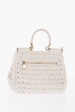 Borsa a Mano in Crochet con Charm Removibile