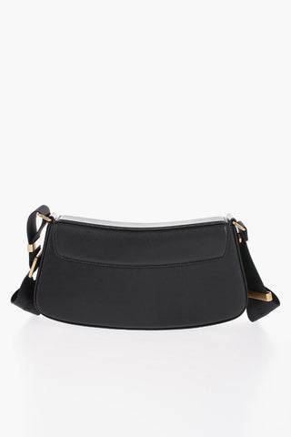Borsa a spalla in Ecopelle con Monogram Dorato