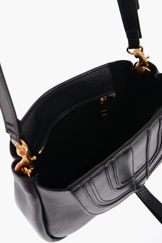 Borsa a Spalla in Pelle Martellata 