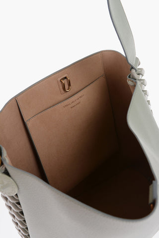 Textured Faux Leather Tote Bag with Side Chain