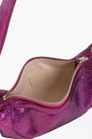 Metallic Soft Leather MINI AMIRA Shoulder Bag