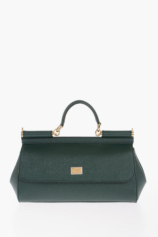 Saffiano Leather SICILY Handbag with Removable Shoulder Strap