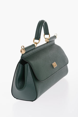 Saffiano Leather SICILY Handbag with Removable Shoulder Strap