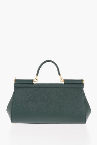 Saffiano Leather SICILY Handbag with Removable Shoulder Strap