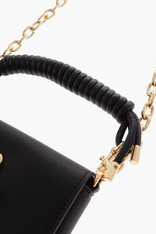 JEANS COUTURE Borsa a Tracolla in Ecopelle con Catena Dorata