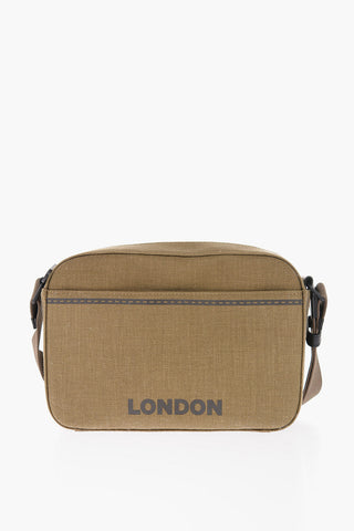 Solid Color PADDY Crossbody Bag with Printed Logo