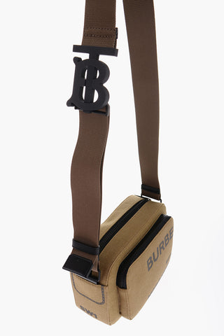 Solid Color PADDY Crossbody Bag with Printed Logo