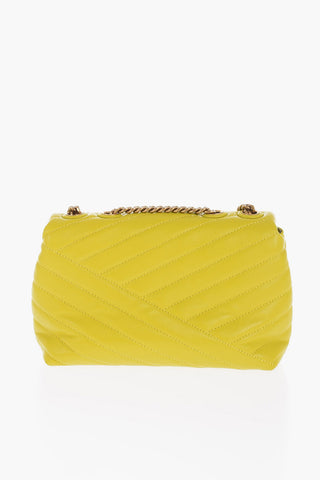 Quilted Leather KIRA Crossbody Bag with Golden Logo