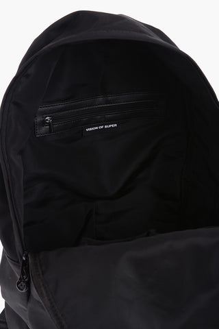 Solid Color Backpack with Flames Print