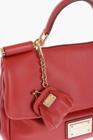 Borsa a Mano SICILY in Pelle con Charm Removibile
