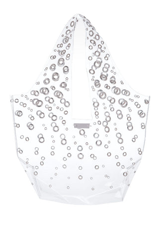 Plastic Tote Bag with All-Over Studs