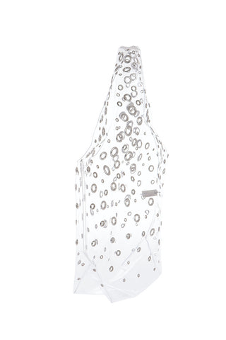 Plastic Tote Bag with All-Over Studs