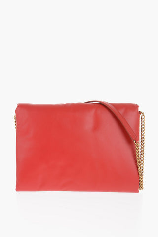 DEVOTION Borsa a Spalla in Pelle con Cuore in Metallo Dorato