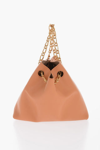 Solid color GATHER Bag with Decorative Chain