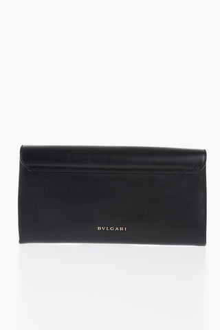 Mini Pochette in Pelle con Nappina Decorativa 